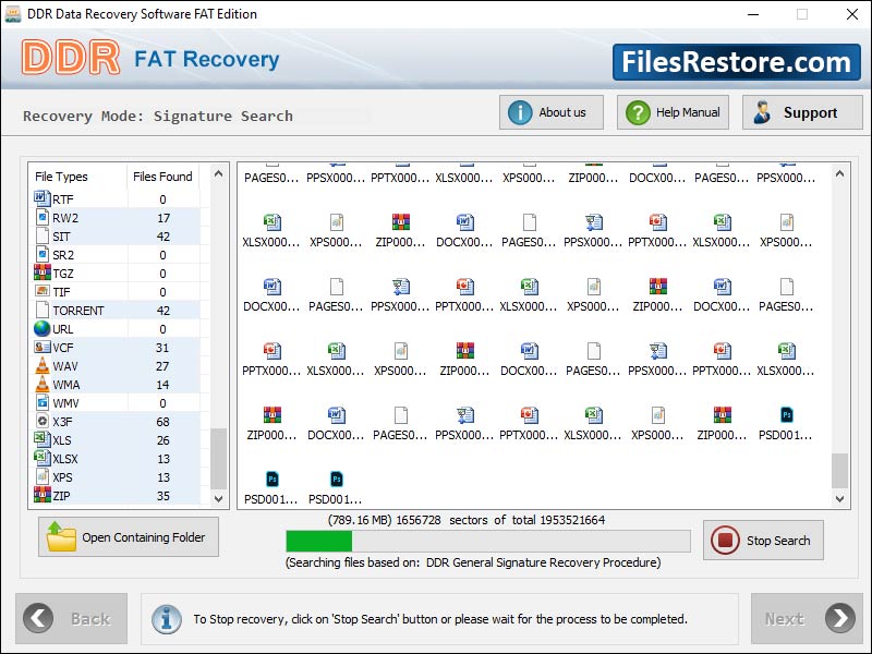 FAT Data Recovery Software screenshot
